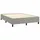 vidaXL Boxspringbett 140 x 200 cm Hellgrau