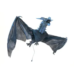 FLYING DRAGON - animierte Halloween Dekoration mit Licht- und Geräuscheffekten -...