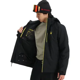 Spyder Trioint Herren Skijacke-Schwarz-XXL