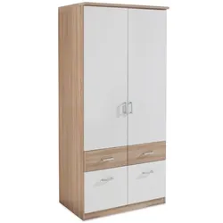 rauch BLUE Kleiderschrank Bremen-Extra 91 x 199 cm Dekor Weiß