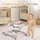 Bronea BRONEA® 4-in-1 Gehfrei Baby Lauflernwagen Schaukel Lauflernhilfe Babywalker mit Schaukelfunktion, Licht | Musik | Höhenverstellbar | Klappbar - Rosa - Rosa