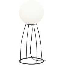 Star Trading Stehleuchte Mallorca Kunststoff/Metall 70 cm E27 Schwarz/Weiß