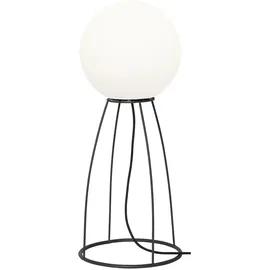 Star Trading Stehleuchte Mallorca Kunststoff/Metall 70 cm E27 Schwarz/Weiß