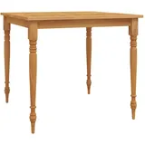 vidaXL Batavia-Tisch 85x85x75 cm Massivholz Teak