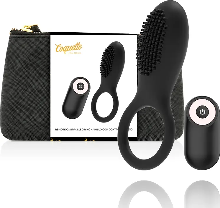 COQUETTE CHIC DESIRE - COCKRING FERNBEDIENUNG WIEDERAUFLADBAR SCHWARZ/GOLD
