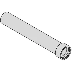 EPP-Rohr mit Verbindungsmuffe, DN180 1m, Viessmann