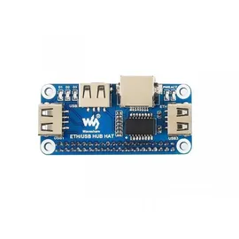 Waveshare Ethernet / USB HUB HAT für Raspberry Pi Zero, 1x RJ45 3x USB