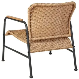 Beliani Lounge Set 4-tlg. Beige/Schwarz