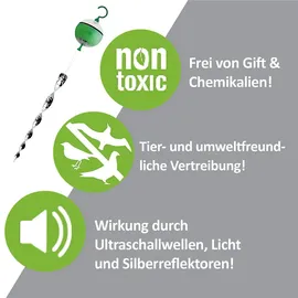 Isotronic Ultraschall-Vogelvertreiber 2er-Set 2 St.