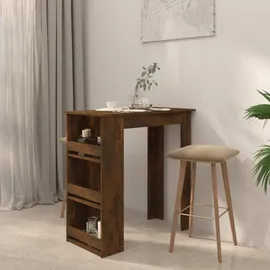 vidaXL Bartisch mit Regal 102 x 50 x 103,5 cm Braun