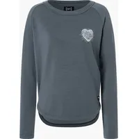 Super.natural Damen Little Heartwood Crew Pullover (Größe XS, blau)