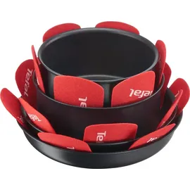 Tefal K22030 Pfannenschoner 4er-Set 4 Teile, rot / weiß (Kochgeschirr)