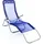 VCM Gartenliege 160 x 48 x 100 cm Blau