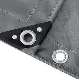 Woltu Wasserdichte Plane Dunkelgrau 4x6 m