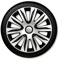 4 Radkappen Radzierblenden Nardo Silver & Black - 4-er Set (14" Zoll)