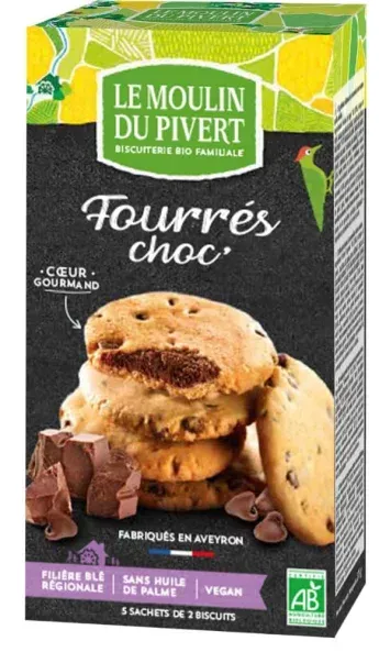 Le Moulin du Pivert Cookies mit Schokoladenfüllung bio