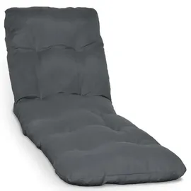 Beautissu Rollliegen Auflage 190 x 60 x 8 cm grau 1 St.