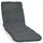 Beautissu Rollliegen Auflage 190 x 60 x 8 cm grau 1 St.