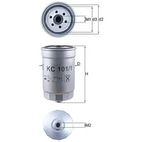 Mahle Kraftstofffilter [Hersteller-Nr. KC101/1] für Hyundai, Kia