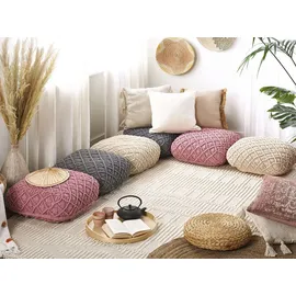 Beliani Pouf Berrechid 50 x 20 x 50 cm Beige
