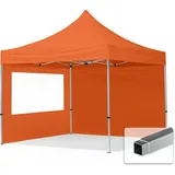 TOOLPORT Faltpavillon Economy 3 x 3 m inkl. 2 Seitenteile orange 59011