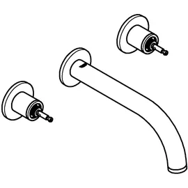 Grohe Atrio Private Collection 3-Loch-Waschtischbatterie Hard Graphite