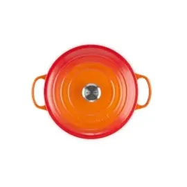 Le Creuset Signature Bräter 28 cm rund ofenrot