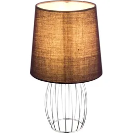 GLOBO Nachttischleuchte Textilschirm Lila 2 St.