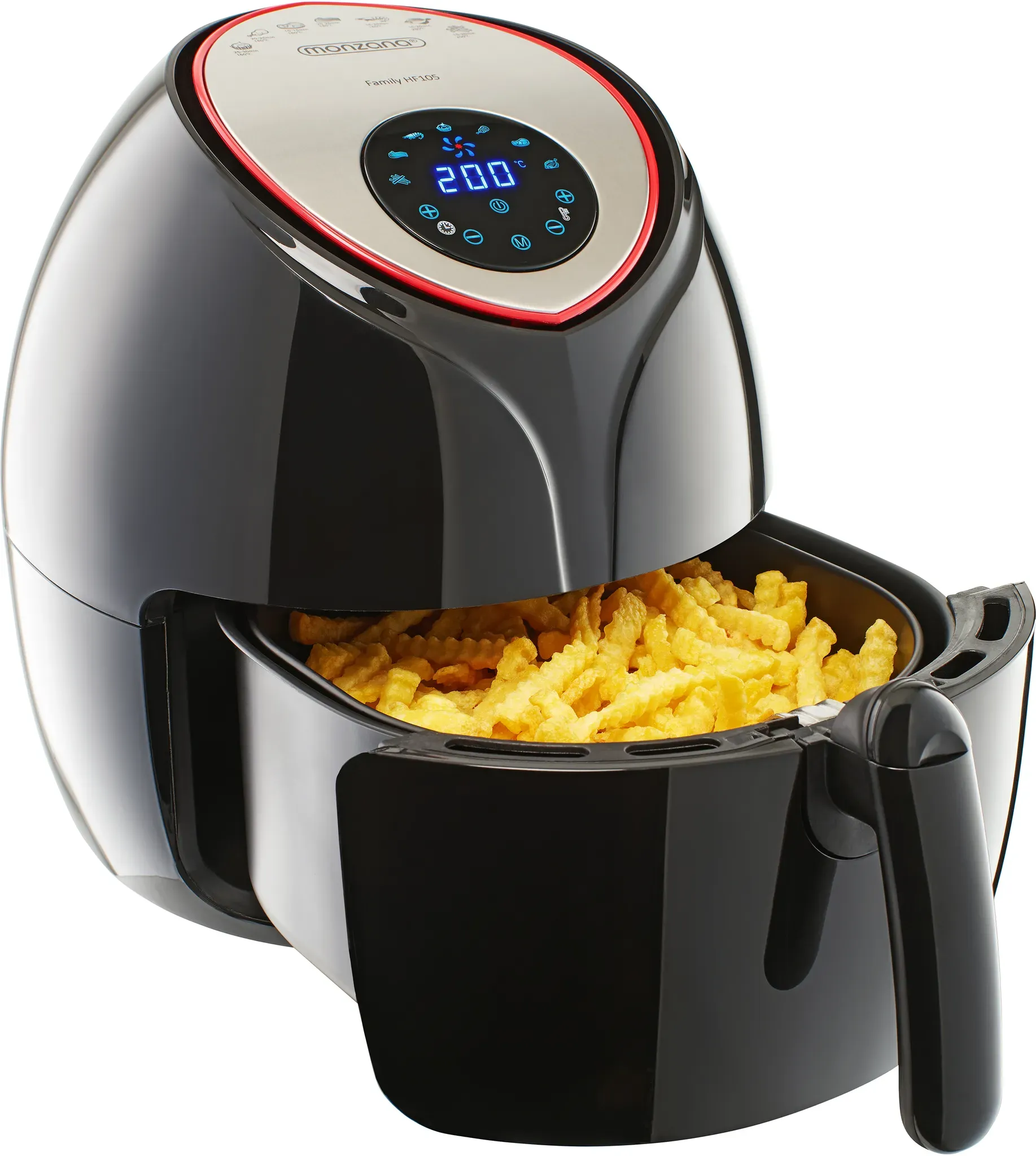 Air Fryer 9in1 Black 1850W 65L incl Recipe Booklet