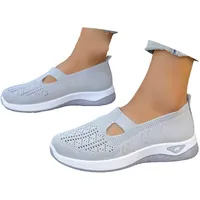 RACXBO Orthopädische Schuhe Damen Walkingschuhe Sommerschuhe Sommer Weite H Damenschuhe Gesundheitsschuhe Breite Füße Leicht Barfußschuhe Barfussschuhe Atmungsaktive Elegant Und Bequem Laufschuhe - 40 EU