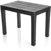 BigDean Garten Beistelltisch 60 x 38,5 x 45 cm Schwarz