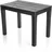 BigDean Garten Beistelltisch 60 x 38,5 x 45 cm Schwarz