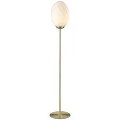 Halo Design - Twist Oval Stehleuchte Opal/Brass