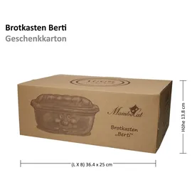 Mambocat Berti Brotkasten Keramik Braun