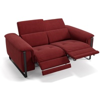 Sofanella 2-Sitzer Stoff Vienna, Relaxsofa, Designsofa, Designer Couch, Italienisches Sofa, 2er Sofa rot