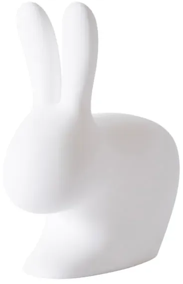 Qeeboo 90001WH Rabbit Chair Baby, Plastik, weiß, 45,3 x 26,2 x 52,7 cm