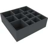 VARIA Group AFGJ090BO - 285 mm x 285 mm x 90 mm Schaumstoffeinlage für Brettspiele