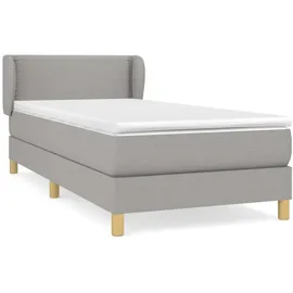 vidaXL Boxspringbett 100 x 200 cm Hellgrau