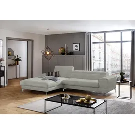 W.Schillig Eckcouch Chenille 3-Sitzer Grau