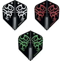 Robson Plus Dart Flight V Flights - Tribe Flight Verschiedene Flight- Formen/Shapes und Farben (V Standard