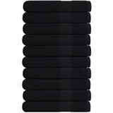 vidaXL Saunatuch 80 x 200 cm schwarz 10 St.