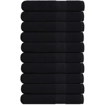 vidaXL Saunatuch 80 x 200 cm schwarz 10 St.