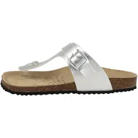 GEOX Damen D BRIONIA K Flip-Flop, Silver, 38 EU