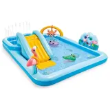 Aufblasbarer Pool Spiel Play Center Dschungel Mit Rutschen & Patch Von Reparatur