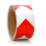 Eyepower Reflektor Warnklebeband Rot-Weiß 5 x 500 cm Selbstklebend