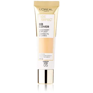 L'Oréal Paris Getöntes Feuchtigkeitsserum Age Perfect BB Cover 05 Medium Sand, 1 Stück