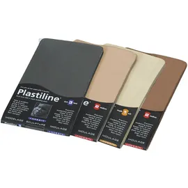 plastiline 750g Härte weich Ockerrot