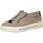 CAPRICE Damen Sneaker flach aus Leder mit Reißverschluss, Braun (Mud Comb), 38,5