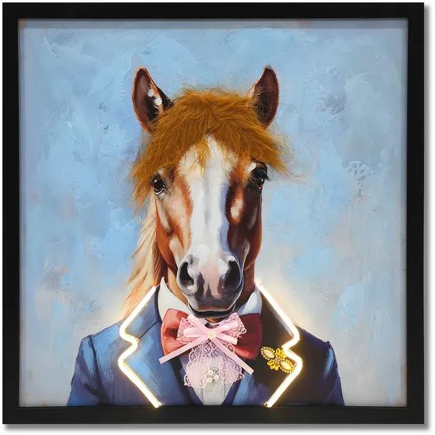 Globo LED-Leuchtbild George Pferd Kunststoff