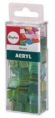 Rayher Mosaiksteine lindgrün Acryl transparent